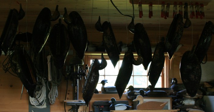 I hang the birds so the varnish will run to one spot - the tail.